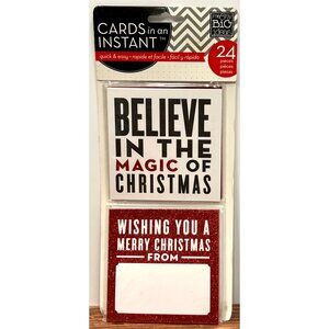 CEL-01 Cards in an Instant Magic Holiday Greeting Card Making Kit 24 Pieces